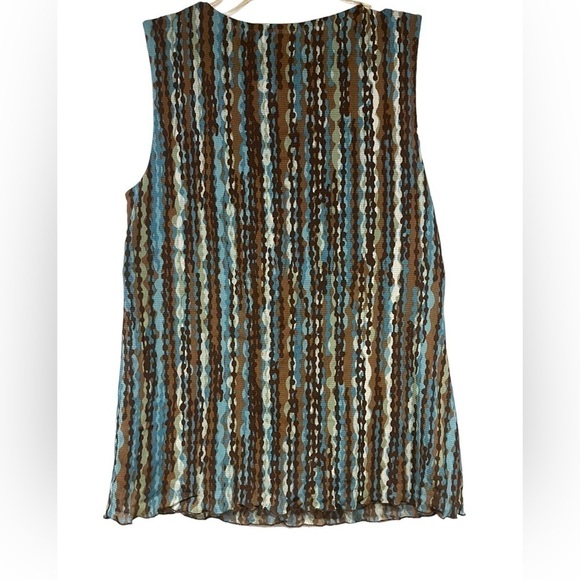 Axcess by Liz Claiborne Vintage Green and Brown Y2K 90s Tank Top Size Large - Picture 7 of 7
